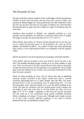 The Pyramids of Giza 