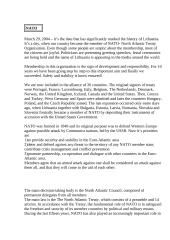 NATO treaty organization