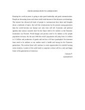 From generation to generation