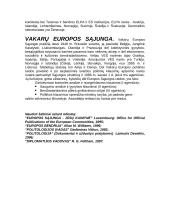 Europoje veikiančios tarptautinės organizacijos  6 puslapis