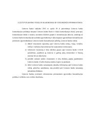 Lietuvos bankas: tikslai ir funkcijos 14 puslapis