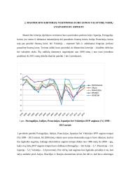 Mastrichto kriterijai ir jų vertinimas euro zonos valstybių narių lyginamuoju aspektu 6 puslapis