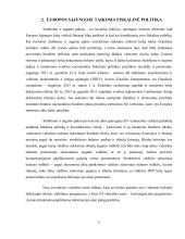 Euro zonos valstybių narių fiskalinės politikos skirtumai, palyginti su kt. ES šalimis 5 puslapis