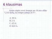 Elektros srovės darbas (testas) 17 puslapis