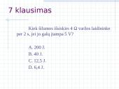 Elektros srovės darbas (testas) 18 puslapis