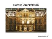 Barokas ir architektura 