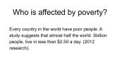 What is poverty? 4 puslapis