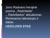  ,,Radviliados” aktualumas Renesanso laikotarpiu ir dabar