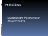  ,,Radviliados” aktualumas Renesanso laikotarpiu ir dabar 5 puslapis