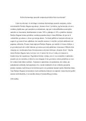 Kokia harmoningo pasaulio sampratą perteikia lietuvių rašytojai?