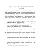 Euro zonos vaidmuo tarptautinėje finansų sistemoje 5 puslapis