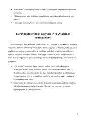 Eurovaliutos paskolų rinkos bruožai. 4 puslapis