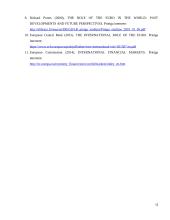 Euro valiutos vaidmuo tarptautinėje finansų sistemoje 11 puslapis