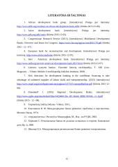 Tarptautinių regioninių vystymo bankų veiklos įgyvendinimo sunkumai 11 puslapis