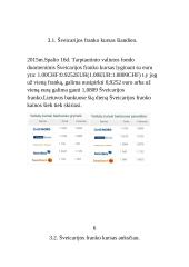 Šveicarijos franko kurso perspektyvos  5 puslapis