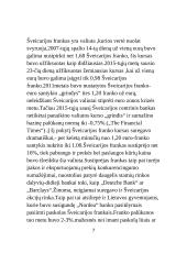 Šveicarijos franko kurso perspektyvos  6 puslapis