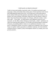 Kodėl praeitis yra dabarties mokytoja?