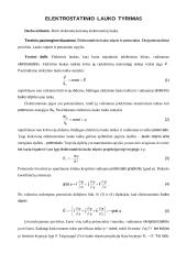 Elektrodų kuriamas elektrostatinis laukas