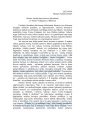 Moters vaizdavimas lietuvių literatūroje (J. Tumas-Vaižgantas, J. Biliūnas)