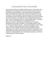 Nėra pasaulyje kaltų ir nebus jų. Yra tik nelaimingieji