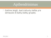 Lietuvių kalbos ryšiai su kitomis kalbomis  7 puslapis