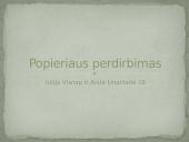 Popieriaus perdirbimas