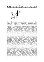 Kas yra ŽIV ir AIDS? 2 puslapis