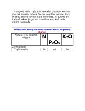 Mineralinių trąšų įtaka dirvožemiui bei augalams 8 puslapis