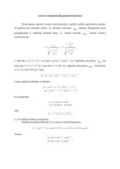 Lorenco transformacijų geometrinė prasmė