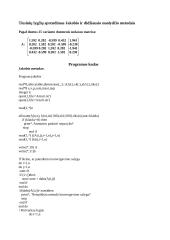 Tiesinių lygčių sistemų sprendimas iteraciniais metodais 2 puslapis