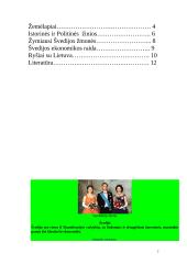Švedijos geografija, demografija, istorija ir ekonomika 2 puslapis