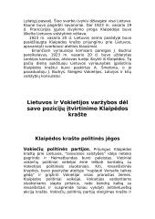 Klaipėdiškių lietuvių kova už Klaipėdos krašto prijungimą prie Lietuvos 8 puslapis