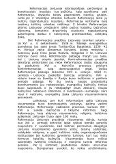 Reformacijos raida Lietuvoje