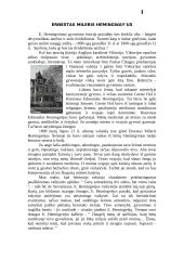 Ernestas Mileris Hemingway’us