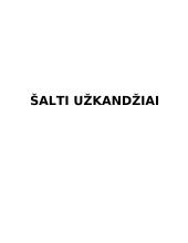 Šalti užkandžiai
