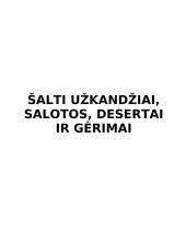 Šalti užkandžiai 2 puslapis