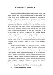 Kaip pasirinkti partnerį? 2 puslapis