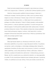 Informacinių sistemų panaudojimas versle 3 puslapis