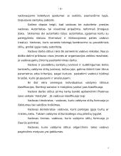 Vadovo funkcijos bei veikla organizacijoje 4 puslapis