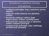 Klasikinė organizacijų valdymo teorija 13 puslapis