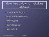 Klasikinė organizacijų valdymo teorija 7 puslapis