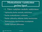 Mokslinio valdymo mokykla. F. Taylor vadybos principai 6 puslapis