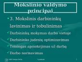 Mokslinio valdymo mokykla. F. Taylor vadybos principai 8 puslapis