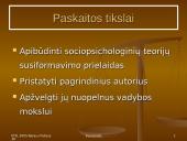 Klasikinės sociopsichologinės teorijos 2 puslapis
