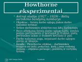 Žmogiškųjų santykių teorija: Howthorne eksperimentai 6 puslapis