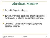 Bihevioristinės – veiklos ir elgsenos motyvavimo teorijos 8 puslapis