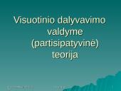 Visuotinio dalyvavimo valdyme (partisipatyvinė) teorija