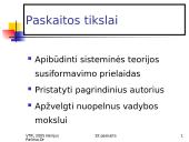 Sisteminės teorijos susiformavimo prielaidos 2 puslapis