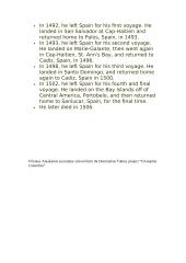 Christopher Columbus and main facts about him 2 puslapis