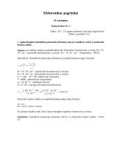 Elektronikos pagrindai - kontaktiniai potencialų skirtumai